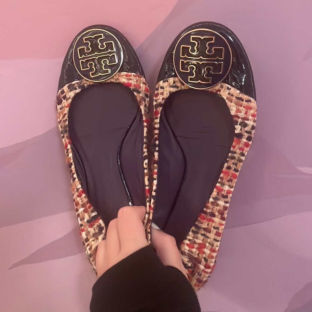 Tory Burch Georgia Ballet Shoes with Bag size 6
